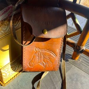 1970s Horse Leather Pouch Holster